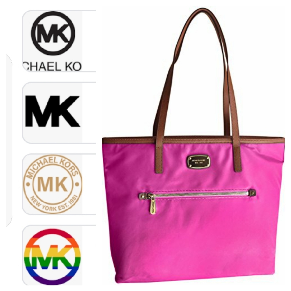 MICHAEL KORS Montauk Nylon Large Tote Bag Fuschia NWT